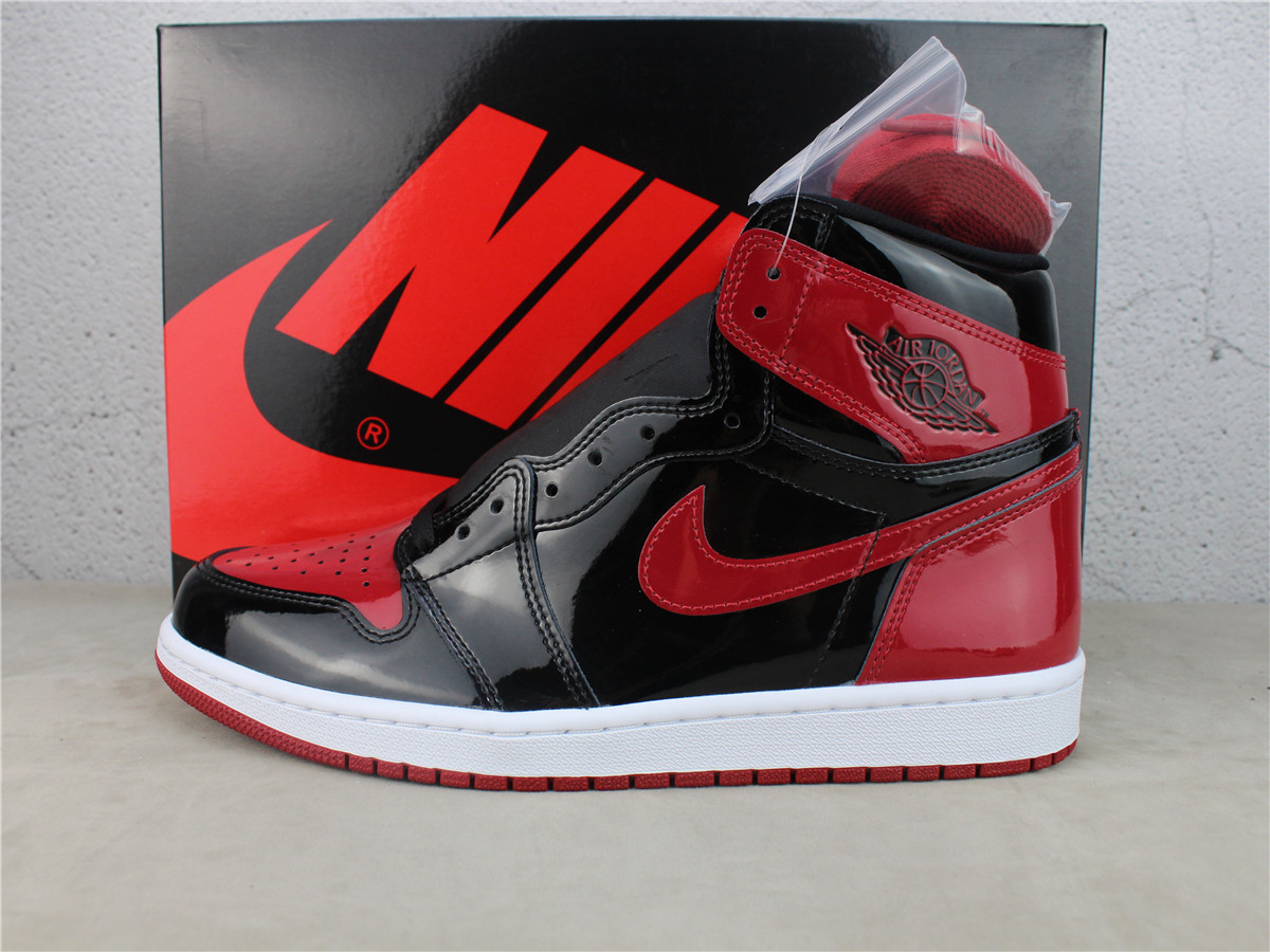 LJR Batch Air Jordan 1 Retro High OG Bred Patent 555088-063